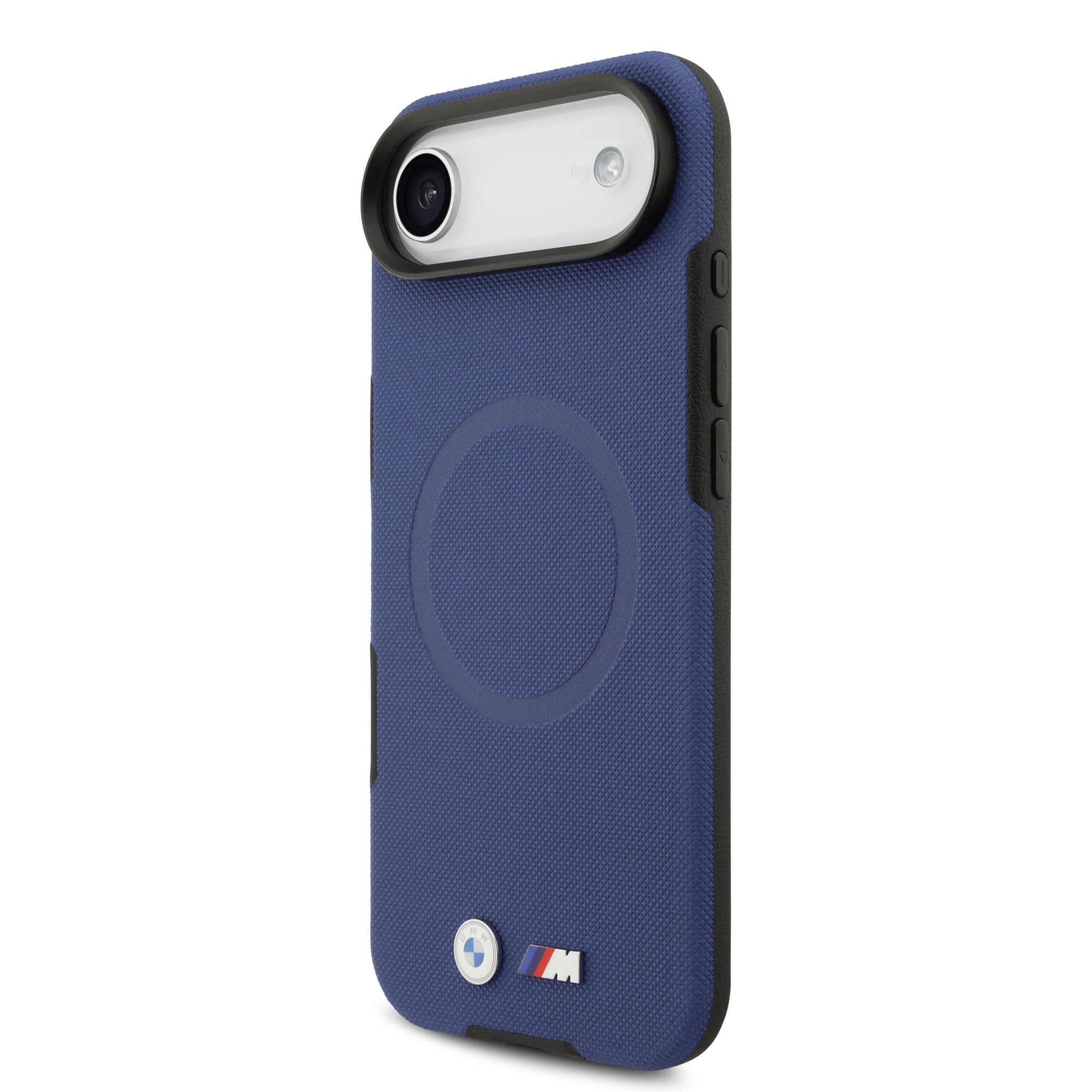 iPhone 17 Air Kılıf BMW Orijinal Lisanslı M-safe Şarj Özellikli Metal Logolu Delikli M Dizayn Deri Kılıf