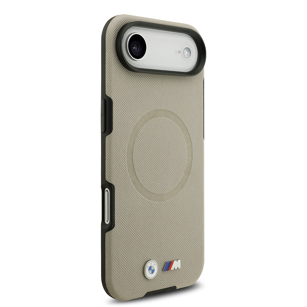 iPhone 17 Air Kılıf BMW Orijinal Lisanslı M-safe Şarj Özellikli Metal Logolu Delikli M Dizayn Deri Kılıf