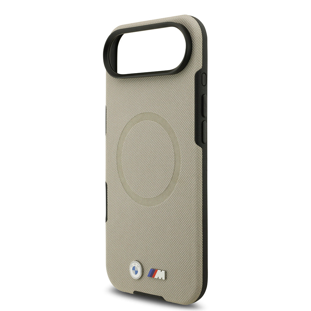 iPhone 17 Air Kılıf BMW Orijinal Lisanslı M-safe Şarj Özellikli Metal Logolu Delikli M Dizayn Deri Kılıf