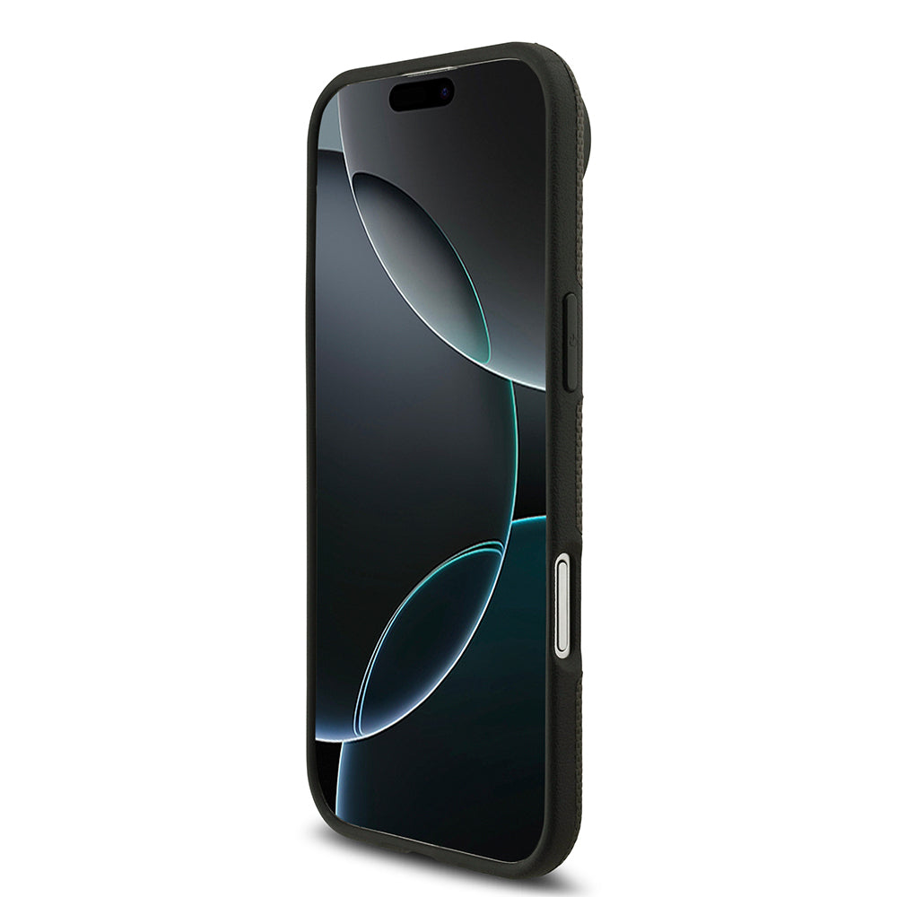 iPhone 17 Air Kılıf BMW Orijinal Lisanslı M-safe Şarj Özellikli Metal Logolu Delikli M Dizayn Deri Kılıf