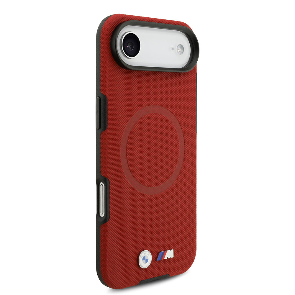 iPhone 17 Air Kılıf BMW Orijinal Lisanslı M-safe Şarj Özellikli Metal Logolu Delikli M Dizayn Deri Kılıf