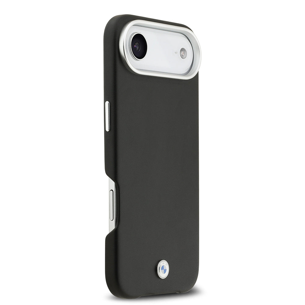 iPhone 17 Air Kılıf BMW Orijinal Lisanslı M-safe Şarj Özellikli Metal Logolu Tam Kaplama Deri Kılıf