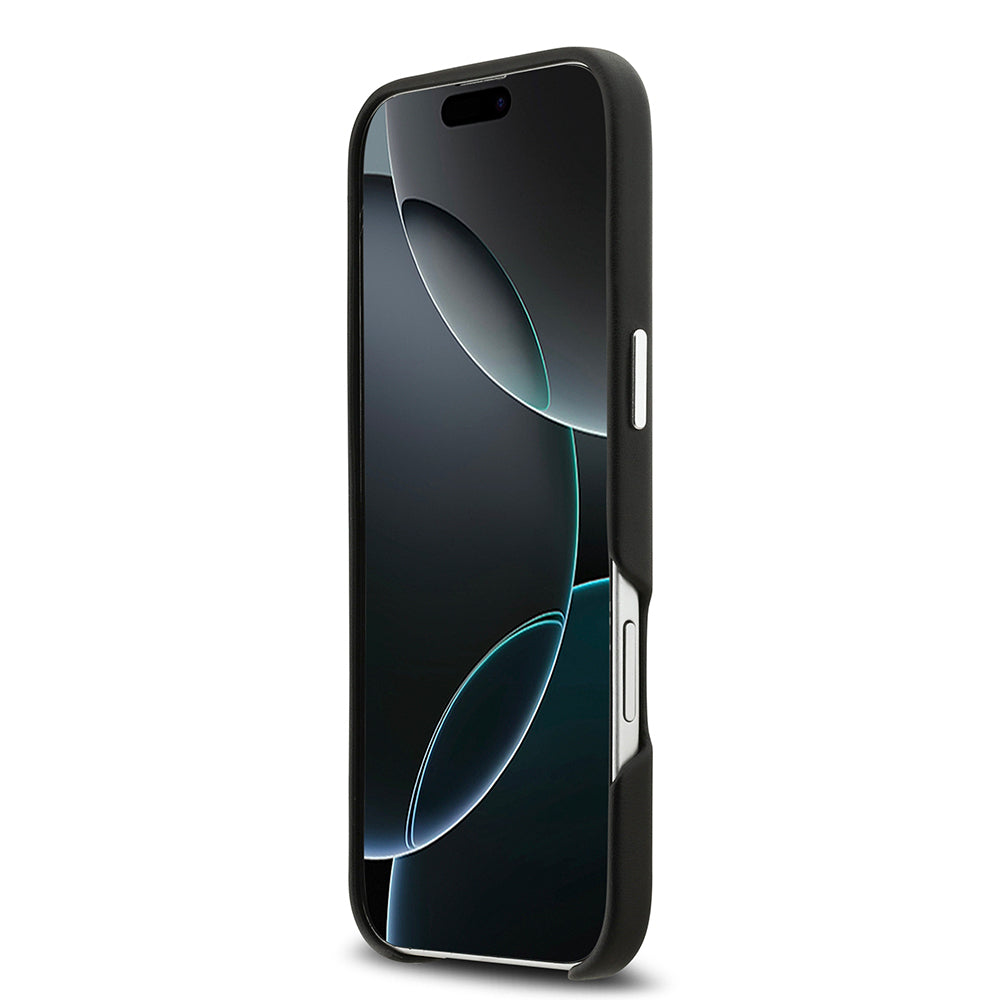 iPhone 17 Air Kılıf BMW Orijinal Lisanslı M-safe Şarj Özellikli Metal Logolu Tam Kaplama Deri Kılıf