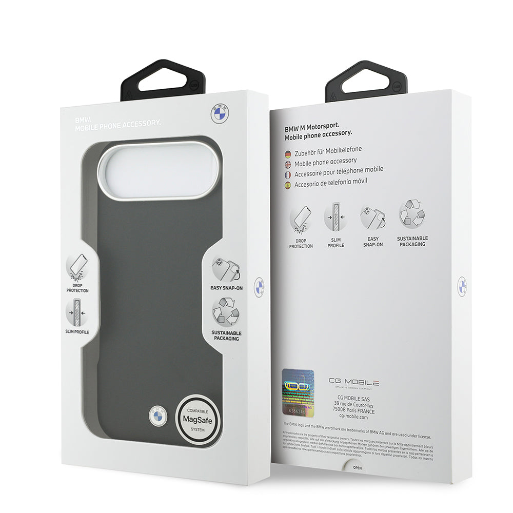 iPhone 17 Air Kılıf BMW Orijinal Lisanslı M-safe Şarj Özellikli Metal Logolu Tam Kaplama Deri Kılıf