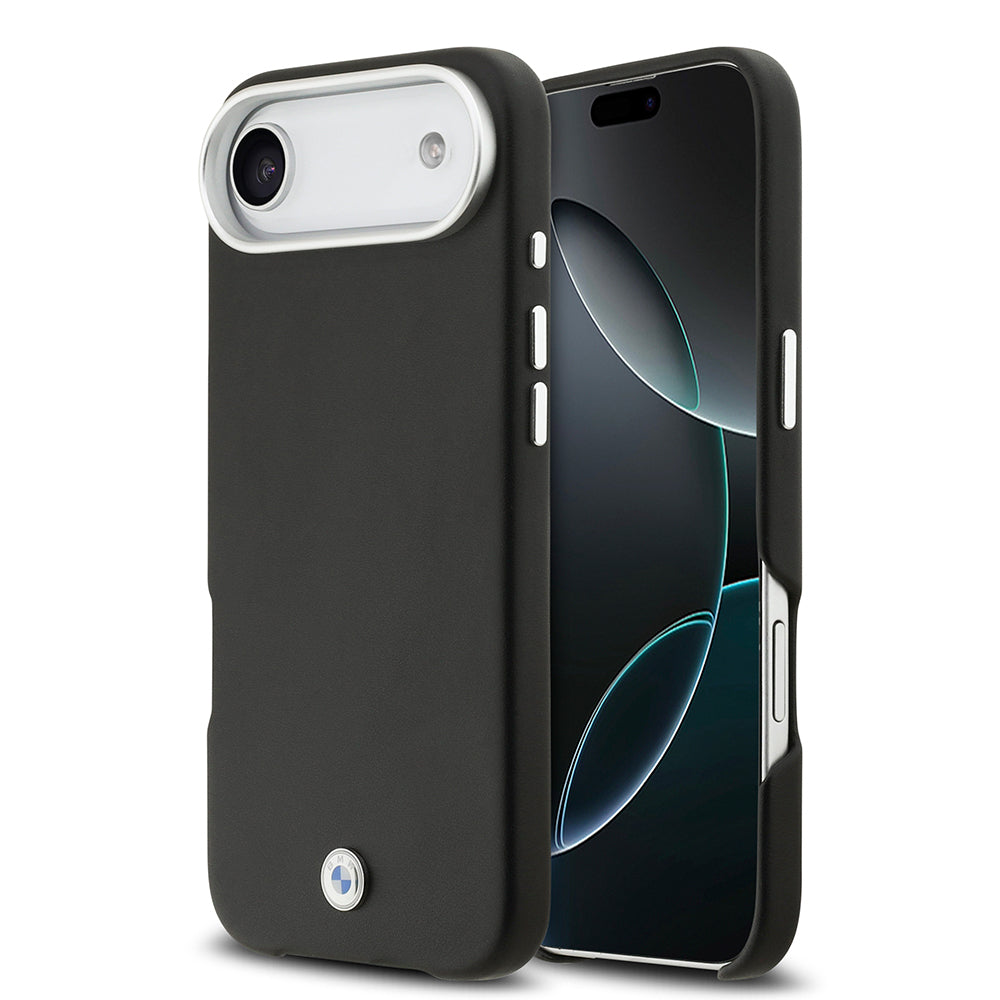 iPhone 17 Air Kılıf BMW Orijinal Lisanslı M-safe Şarj Özellikli Metal Logolu Tam Kaplama Deri Kılıf