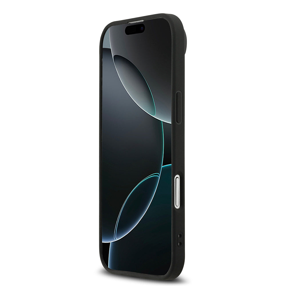 iPhone 17 Air Kılıf DKNY Orjinal Lisanslı M-safe Şarj Özellikli 3D Yazılı Grid Pattern Kılıf