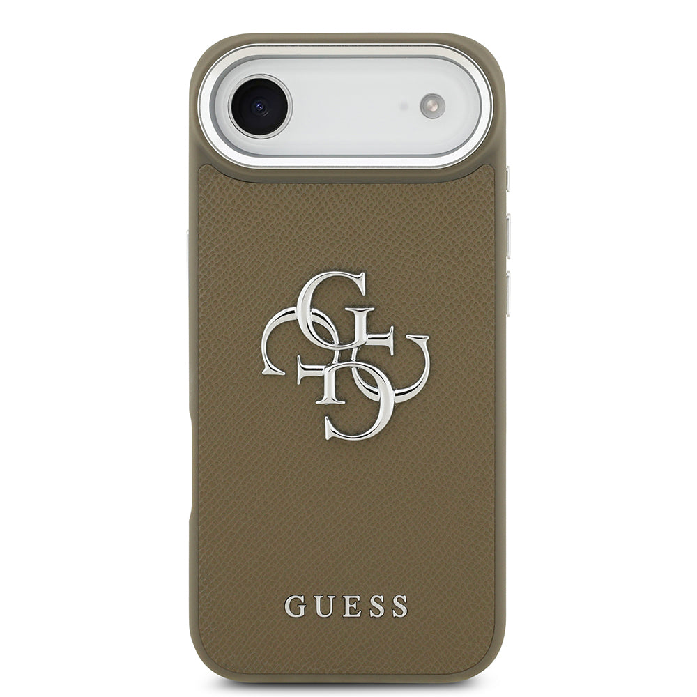 iPhone 17 Air Kılıf Guess Orijinal Lisanslı Grained 4G Metal Büyük Logolu Kılıf