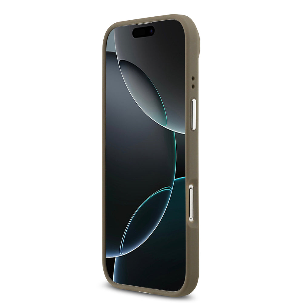 iPhone 17 Air Kılıf Guess Orijinal Lisanslı Grained 4G Metal Büyük Logolu Kılıf