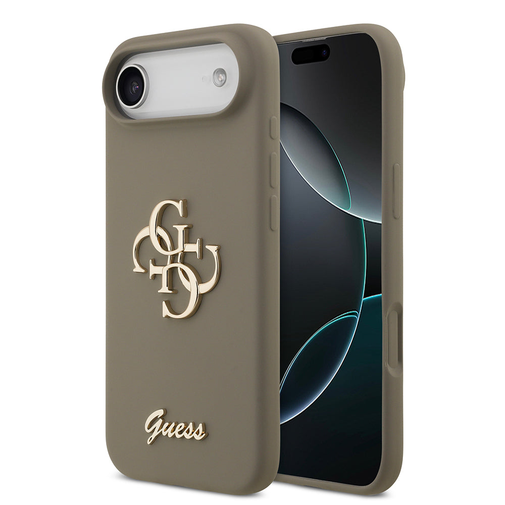 iPhone 17 Air Kılıf Guess Orijinal Lisanslı Grained Yazı Logolu Kılıf