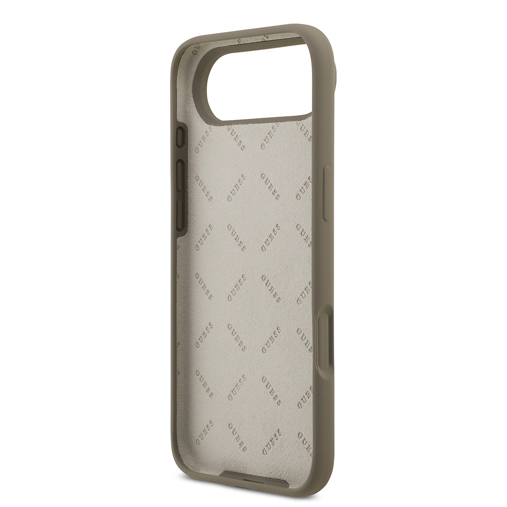 iPhone 17 Air Kılıf Guess Orijinal Lisanslı Grained Yazı Logolu Kılıf