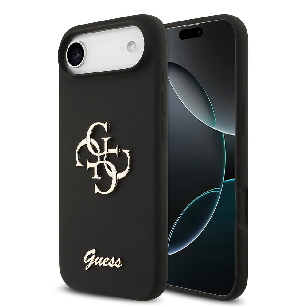 iPhone 17 Air Kılıf Guess Orijinal Lisanslı Grained Yazı Logolu Kılıf