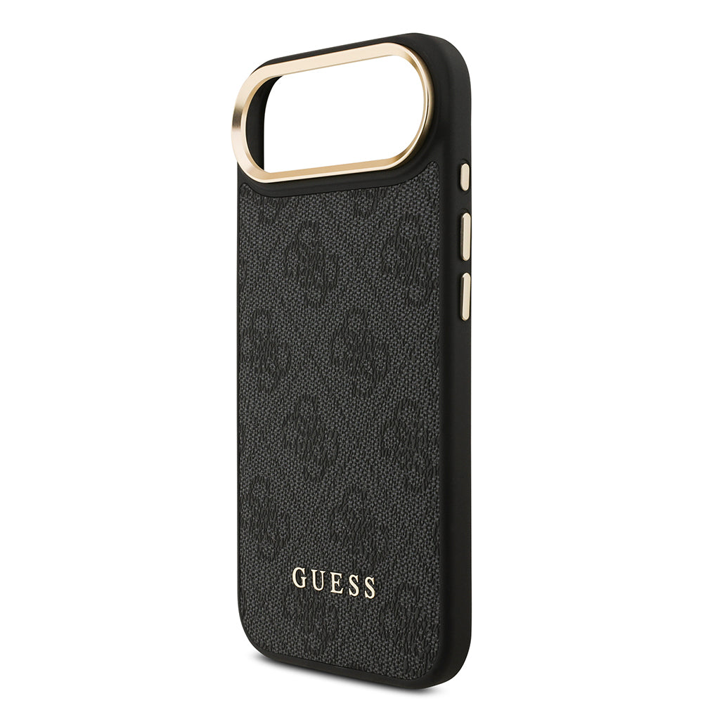 iPhone 17 Air Kılıf Guess Orijinal Lisanslı M-safe Şarj Özellikli 4G Metal Büyük Logolu Kartlıklı Kılıf