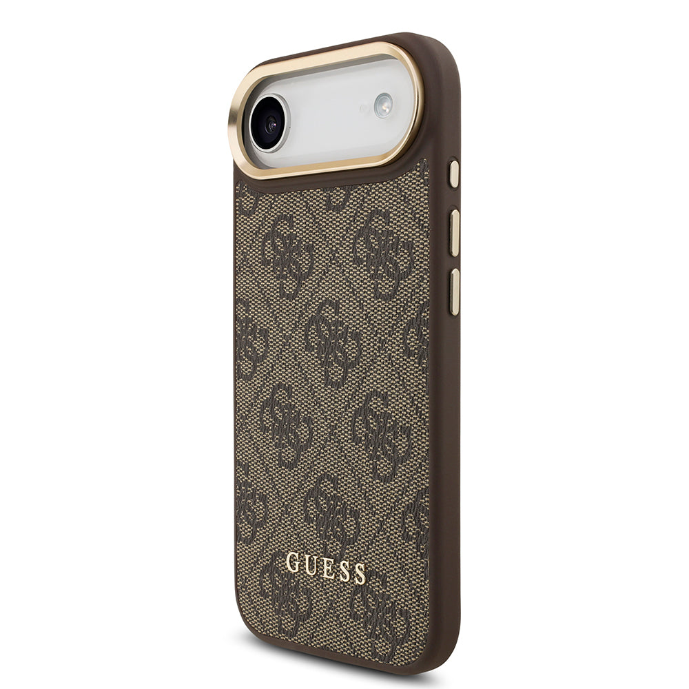 iPhone 17 Air Kılıf Guess Orijinal Lisanslı M-safe Şarj Özellikli Askılı ve 4G Logo Kartlıklı Kılıf