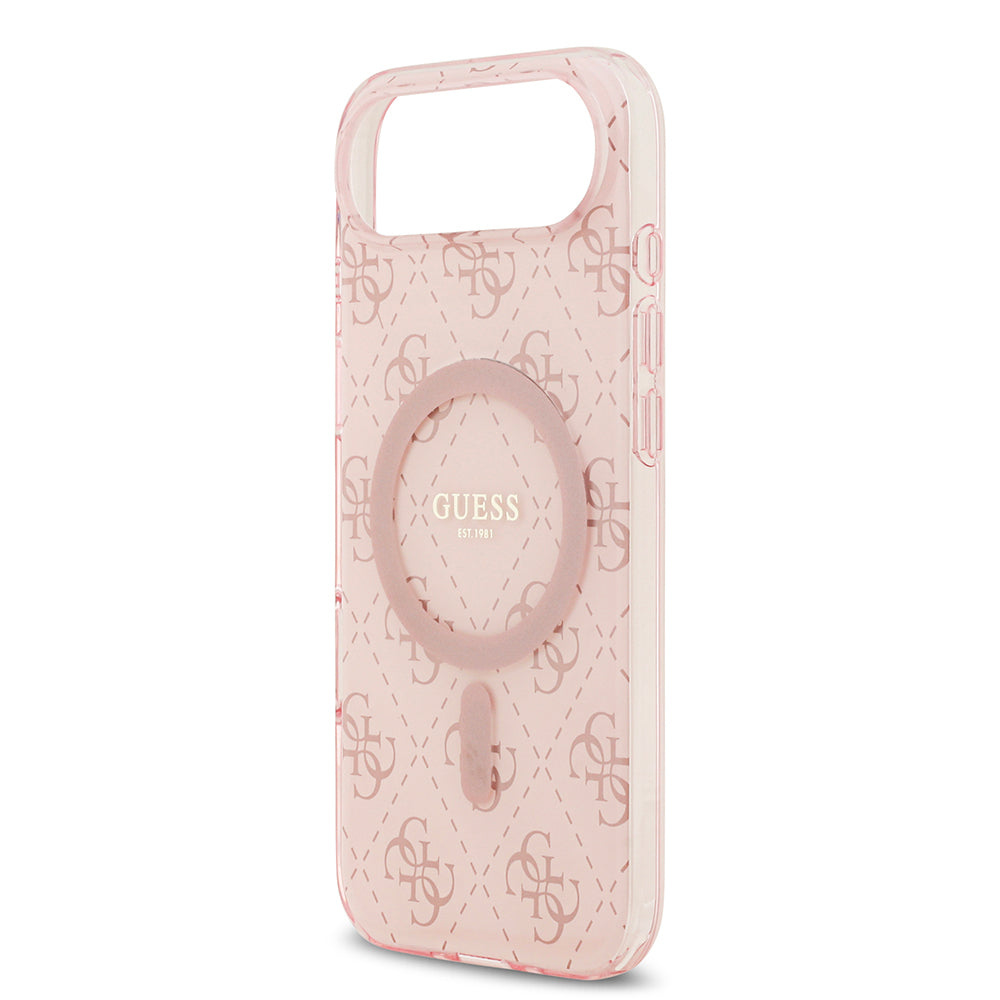 iPhone 17 Air Kılıf Guess Orijinal Lisanslı M-safe Şarj Özellikli IML Baskılı Klasik Logolu 4G Desenli Kılıf