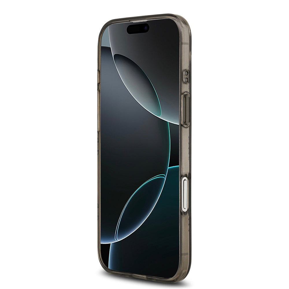 iPhone 17 Air Kılıf Guess Orijinal Lisanslı M-safe Şarj Özellikli IML Peony ve 4G Desenli Klasik Logolu Kılıf