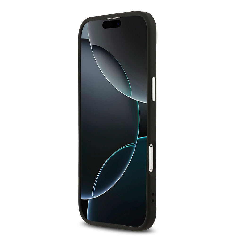 iPhone 17 Air Kılıf Guess Orijinal Lisanslı M-safe Şarj Özellikli Klasik Yazı Logolu PU Deri Kılıf