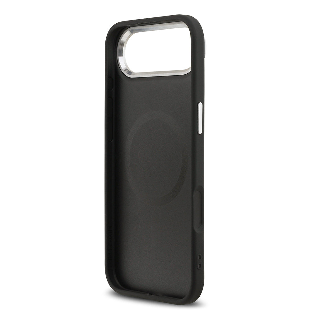 iPhone 17 Air Kılıf Guess Orijinal Lisanslı M-safe Şarj Özellikli Klasik Yazı Logolu PU Deri Kılıf