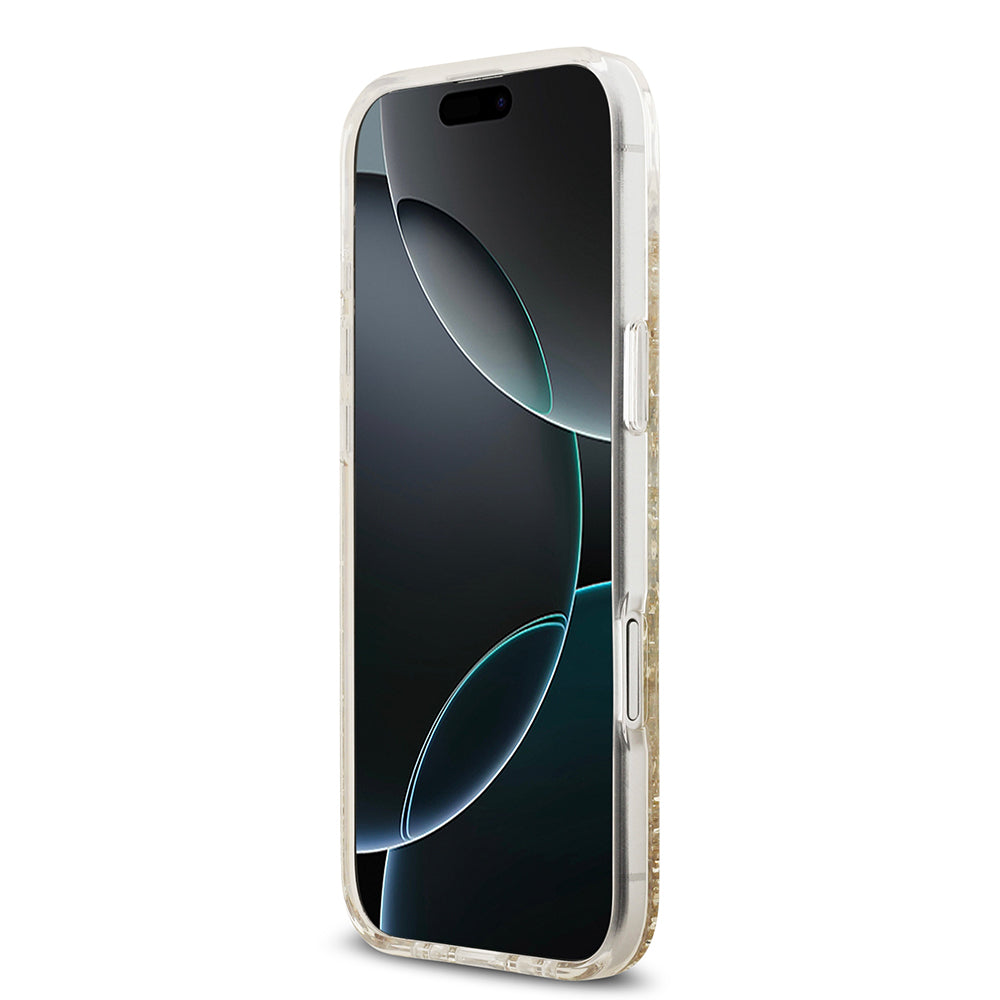iPhone 17 Air Kılıf Guess Orijinal Lisanslı M-safe Şarj Özellikli Transparan Resin Bottom Kılıf