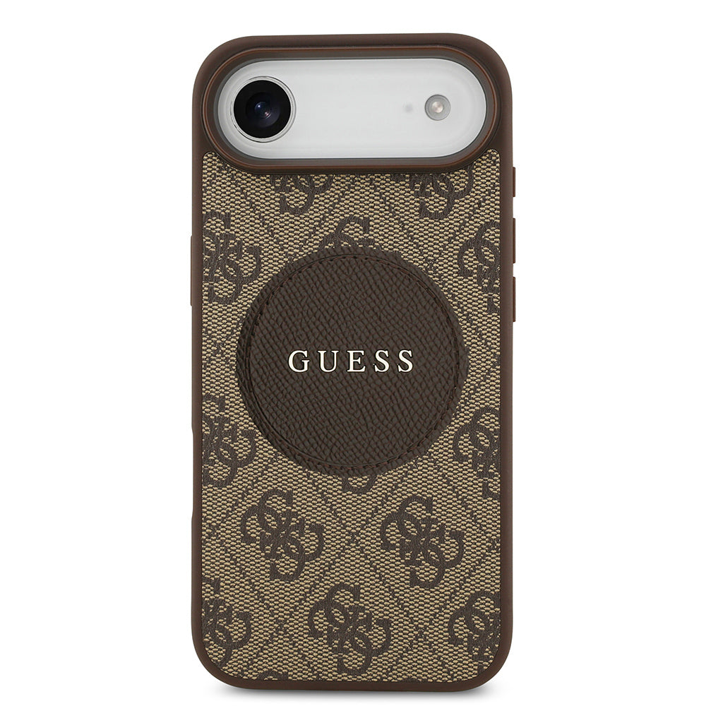 iPhone 17 Air Kılıf Guess Orijinal Lisanslı M-safe Şarj Özellikli Yazı Logolu Circle Classic Kılıf
