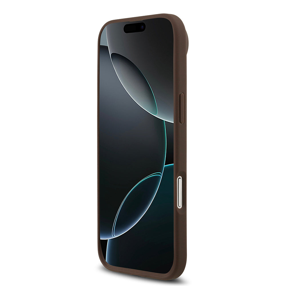 iPhone 17 Air Kılıf Guess Orijinal Lisanslı M-safe Şarj Özellikli Yazı Logolu Circle Classic Kılıf