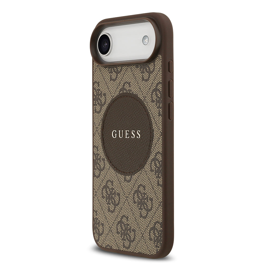 iPhone 17 Air Kılıf Guess Orijinal Lisanslı M-safe Şarj Özellikli Yazı Logolu Circle Classic Kılıf