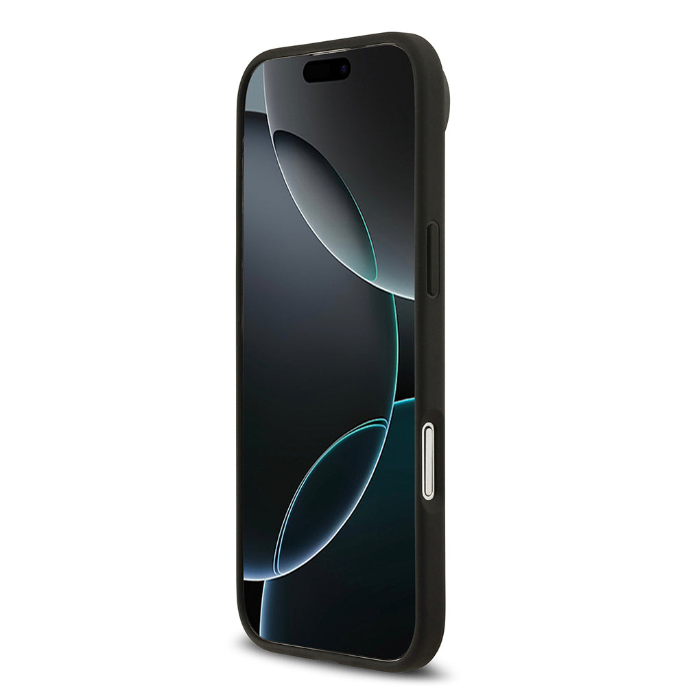 iPhone 17 Air Kılıf Guess Orijinal Lisanslı M-safe Şarj Özellikli Yazı Logolu Circle Classic Kılıf