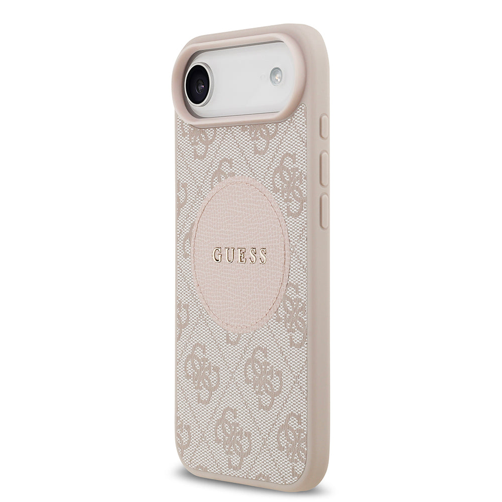 iPhone 17 Air Kılıf Guess Orijinal Lisanslı M-safe Şarj Özellikli Yazı Logolu Circle Classic Kılıf