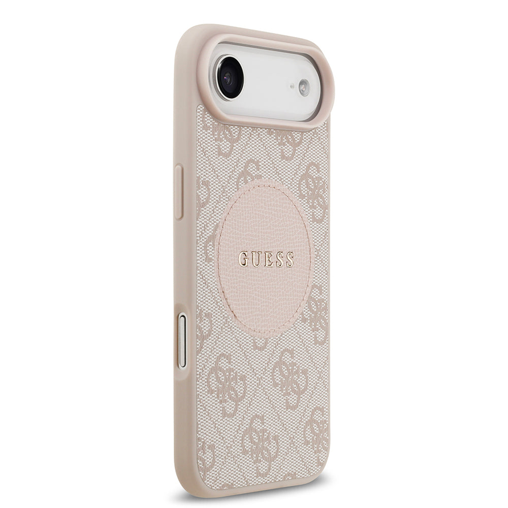 iPhone 17 Air Kılıf Guess Orijinal Lisanslı M-safe Şarj Özellikli Yazı Logolu Circle Classic Kılıf