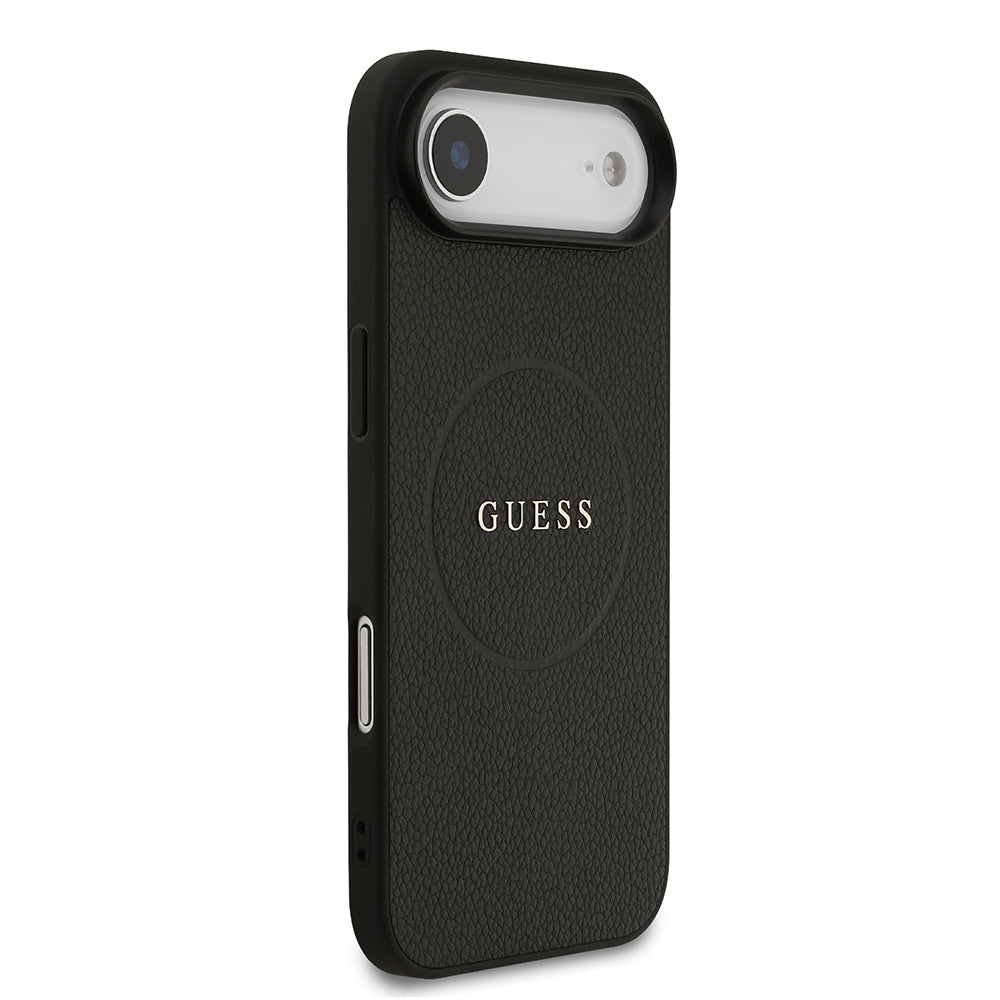 iPhone 17 Air Kılıf Guess Orijinal Lisanslı M-safe Şarj Özellikli Yazı Logolu PU Deri Kılıf