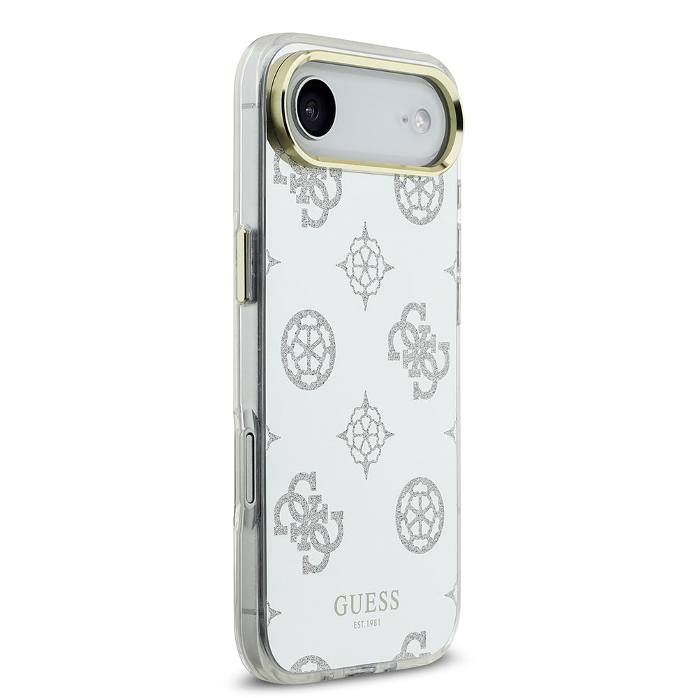 iPhone 17 Air Kılıf Guess Orijinal Lisanslı Metal Kamera Çerçeveli Simli Aynalı Kılıf