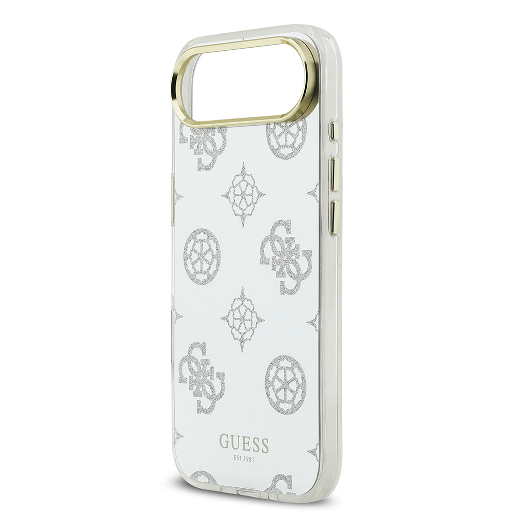 iPhone 17 Air Kılıf Guess Orijinal Lisanslı Metal Kamera Çerçeveli Simli Aynalı Kılıf