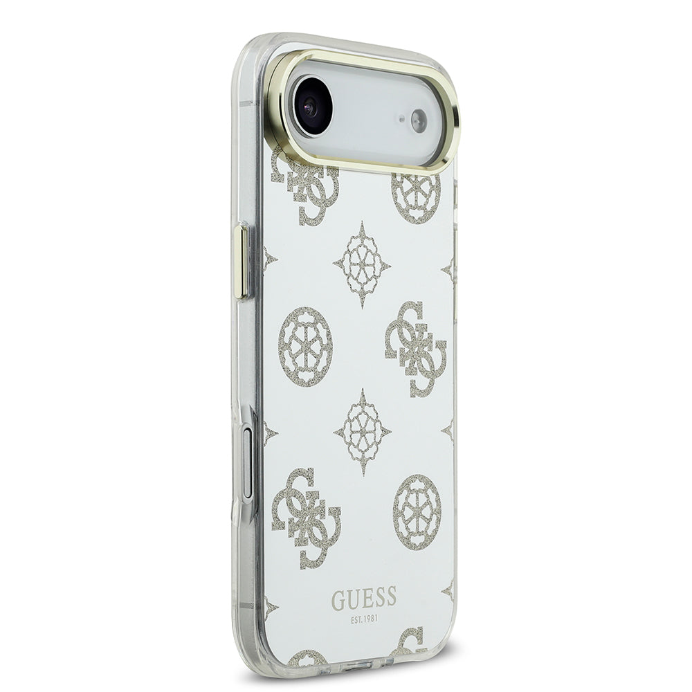 iPhone 17 Air Kılıf Guess Orijinal Lisanslı Metal Kamera Çerçeveli Simli Aynalı Kılıf
