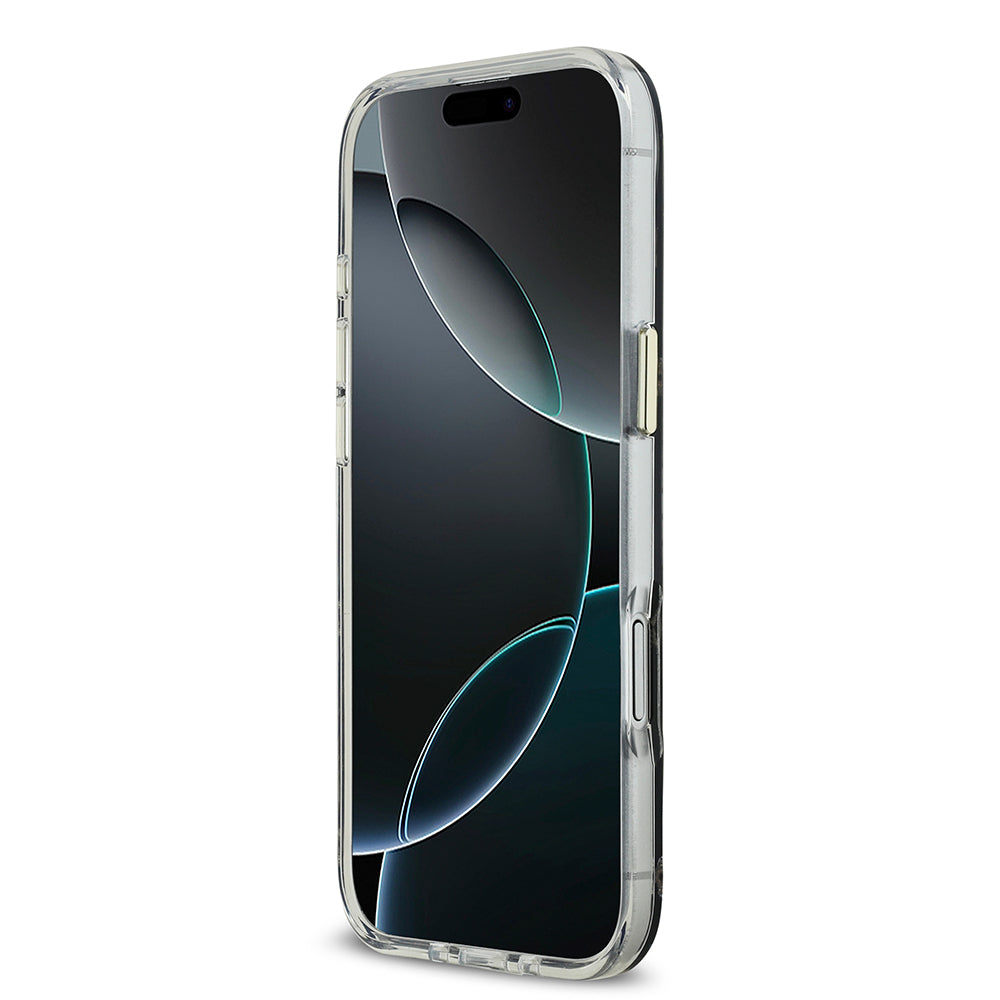 iPhone 17 Air Kılıf Guess Orijinal Lisanslı Metal Kamera Çerçeveli Simli Aynalı Kılıf