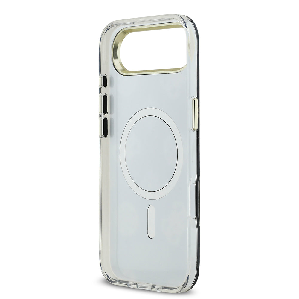 iPhone 17 Air Kılıf Guess Orijinal Lisanslı Metal Kamera Çerçeveli Simli Aynalı Kılıf