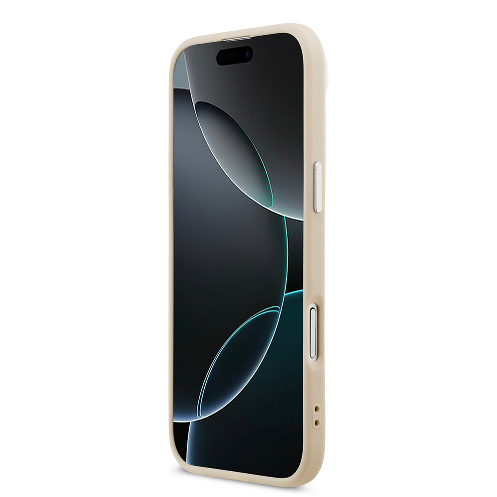 iPhone 17 Air Kılıf Karl Lagerfeld Orijinal Lisanslı M-safe Şarj Özellikli Metal Kamera ve Buton Tasarımlı K&C PU Deri Kılıf