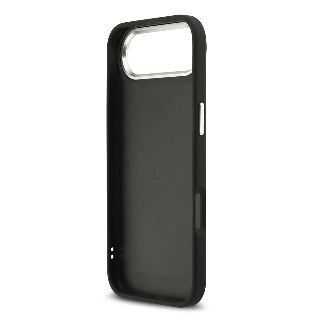 iPhone 17 Air Kılıf Karl Lagerfeld Orijinal Lisanslı Metal Logolu K&C Heads Pin Kılıf