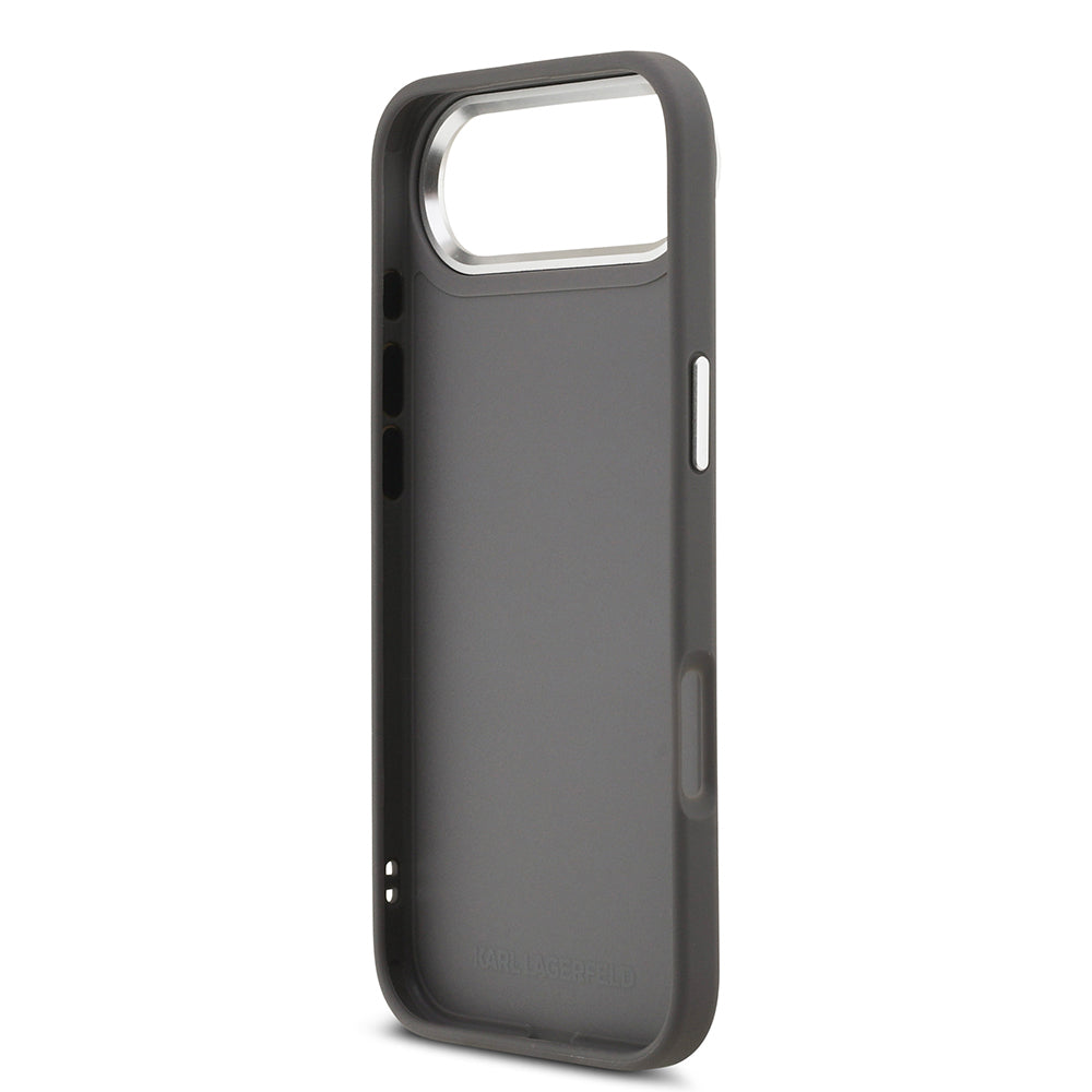 iPhone 17 Air Kılıf Karl Lagerfeld Orijinal Lisanslı Metal Logolu K&C Heads Pin Kılıf