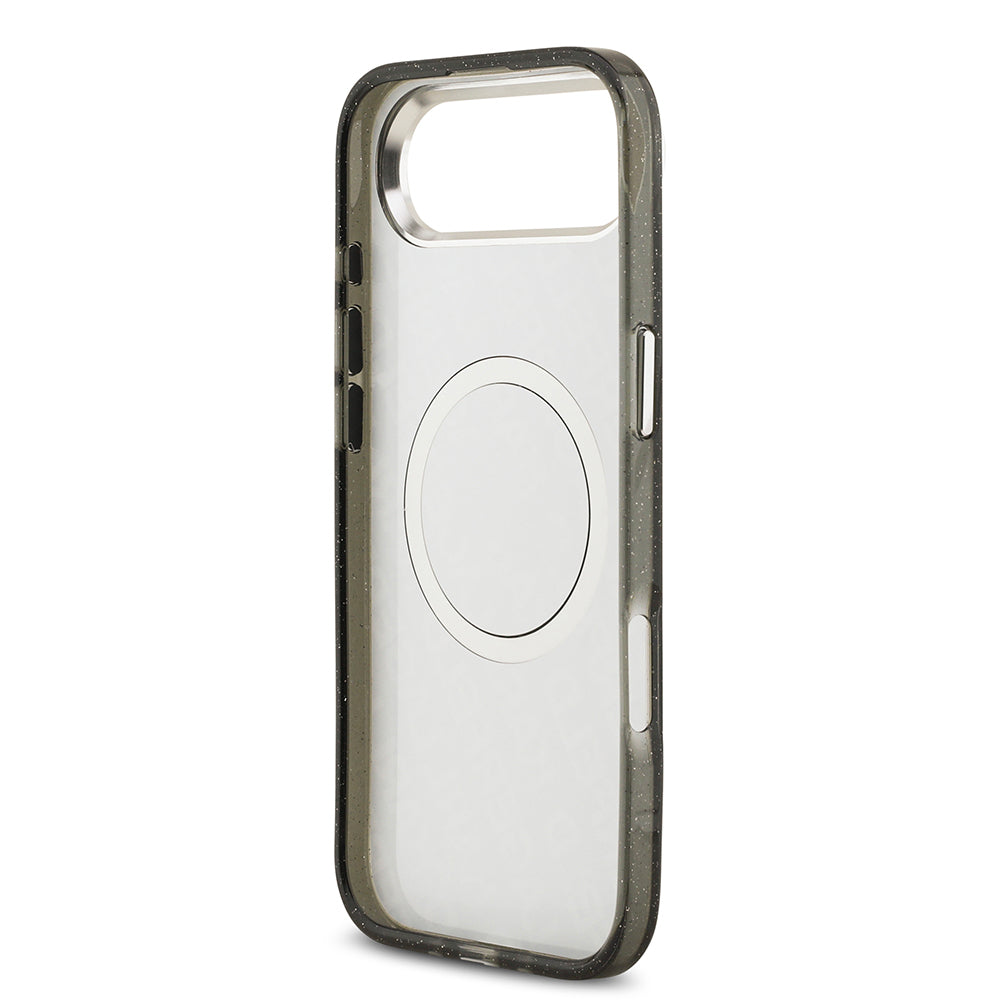 iPhone 17 Air Kılıf Karl Lagerfeld Orijinal Lisanslı Parlayan Simli Karl & Choupette Heads Kılıf