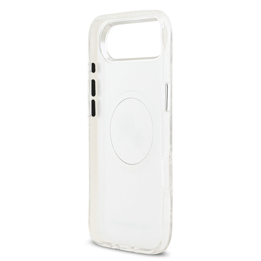 iPhone 17 Air Kılıf Karl Lagerfeld Orijinal Lisanslı Parlayan Simli Karl & Choupette Heads Kılıf