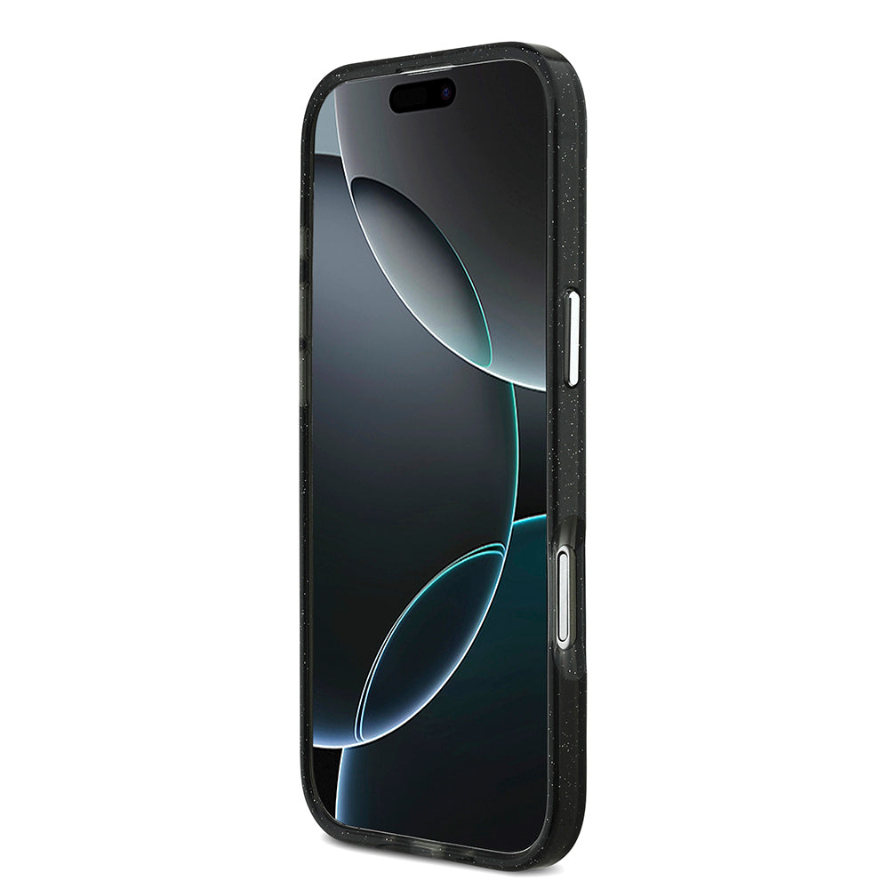 iPhone 17 Air Kılıf Karl Lagerfeld Orijinal Lisanslı Parlayan Simli Karl & Choupette Sketch Logo Kılıf