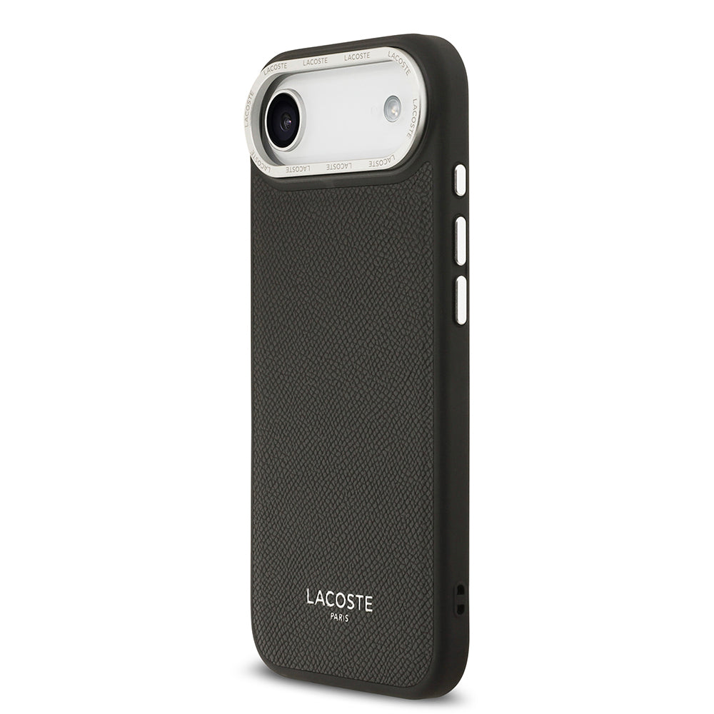 iPhone 17 Air Kılıf Lacoste Orijinal Lisanslı M-safe Şarj Özellikli Champs Elysees PU Deri Tasarımlı Kılıf