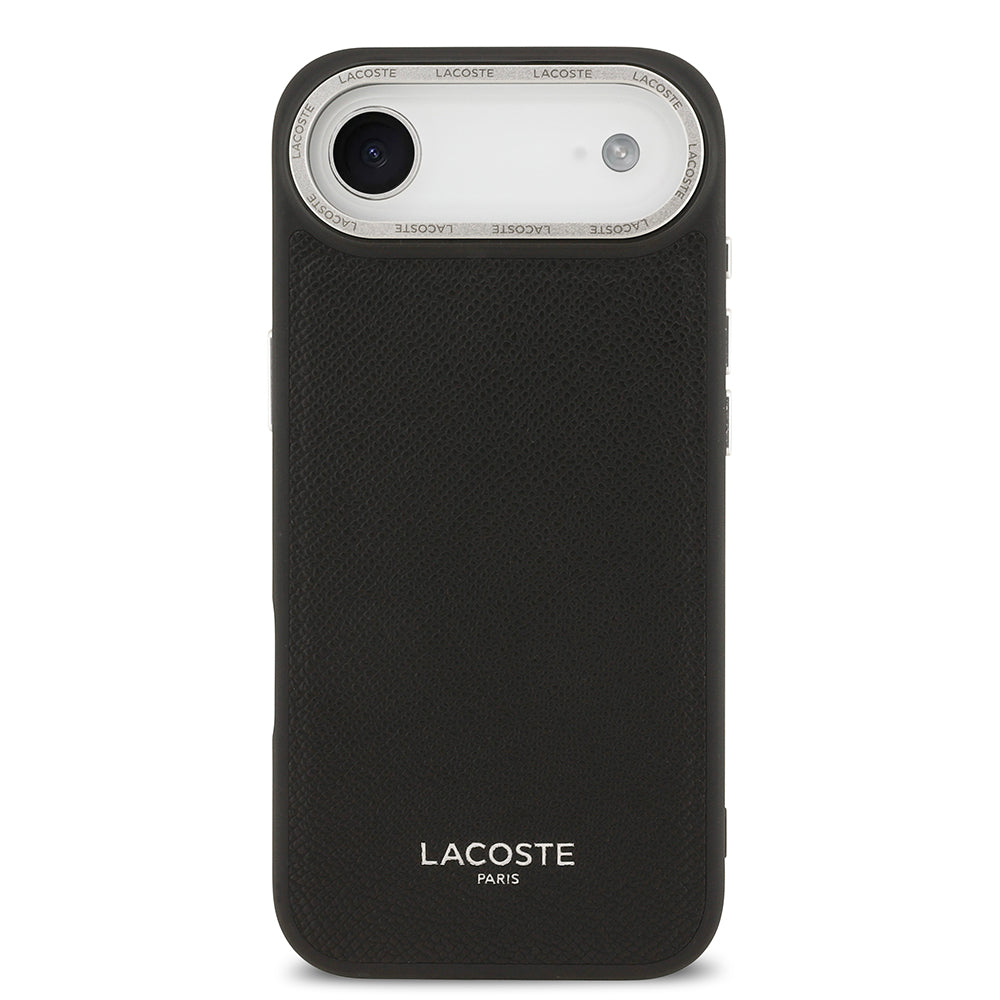 iPhone 17 Air Kılıf Lacoste Orijinal Lisanslı M-safe Şarj Özellikli Champs Elysees PU Deri Tasarımlı Kılıf