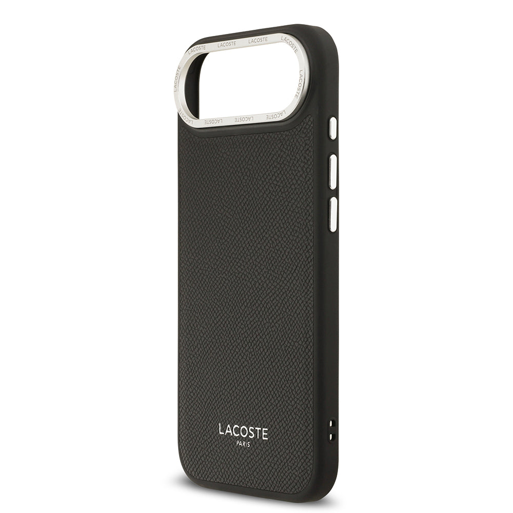 iPhone 17 Air Kılıf Lacoste Orijinal Lisanslı M-safe Şarj Özellikli Champs Elysees PU Deri Tasarımlı Kılıf