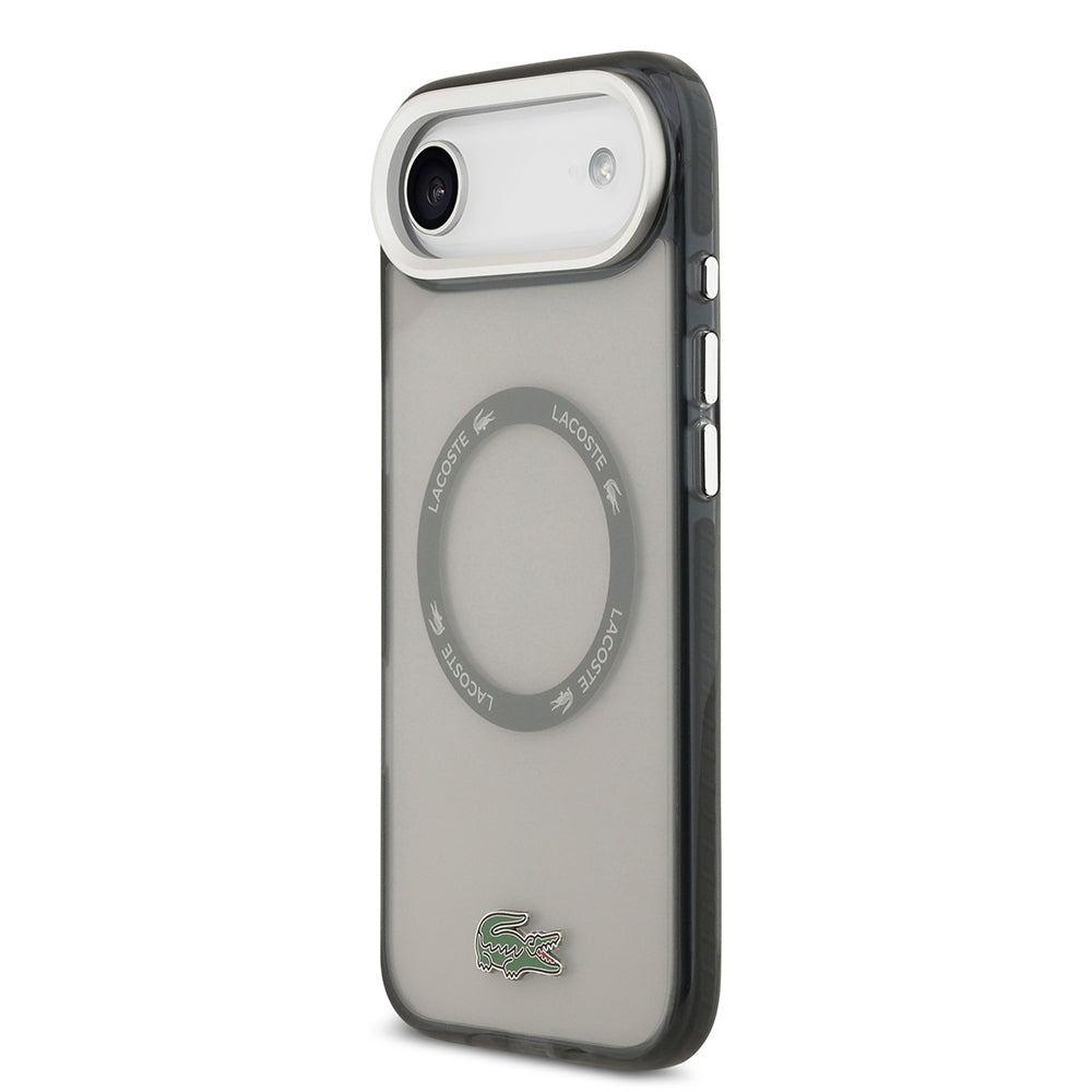 iPhone 17 Air Kılıf Lacoste Orijinal Lisanslı M-safe Şarj Özellikli İkonik Timsah Logolu Buzlu Kılıf