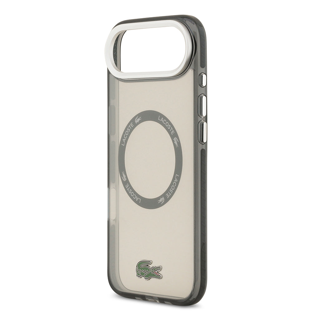 iPhone 17 Air Kılıf Lacoste Orijinal Lisanslı M-safe Şarj Özellikli İkonik Timsah Logolu Buzlu Kılıf