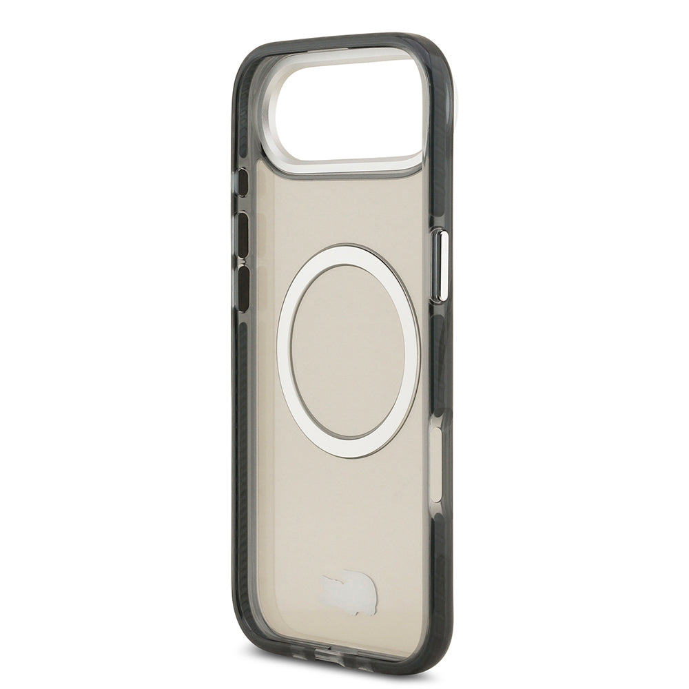 iPhone 17 Air Kılıf Lacoste Orijinal Lisanslı M-safe Şarj Özellikli İkonik Timsah Logolu Buzlu Kılıf