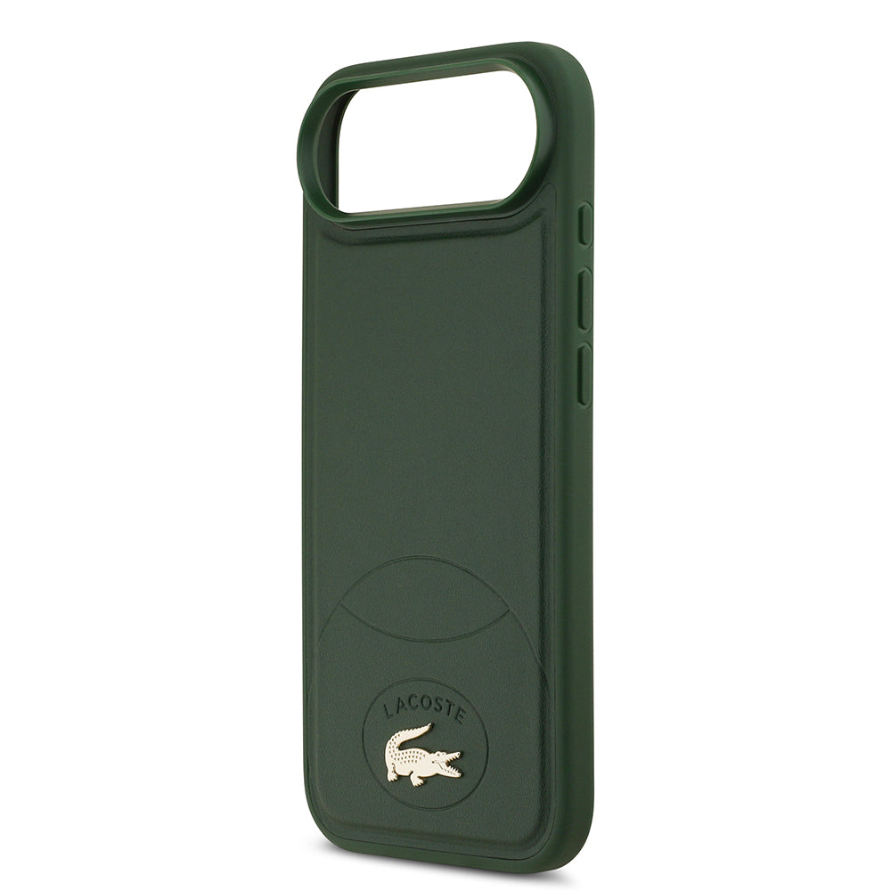 iPhone 17 Air Kılıf Lacoste Orijinal Lisanslı M-safe Şarj Özellikli PU Deri Tasarımlı Metal Logolu Kılıf