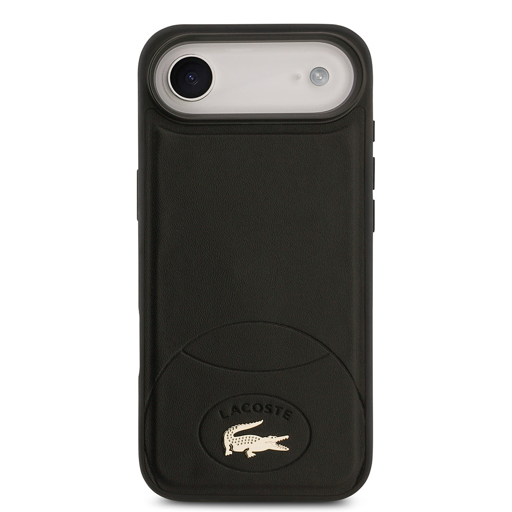 iPhone 17 Air Kılıf Lacoste Orijinal Lisanslı M-safe Şarj Özellikli PU Deri Tasarımlı Metal Logolu Kılıf