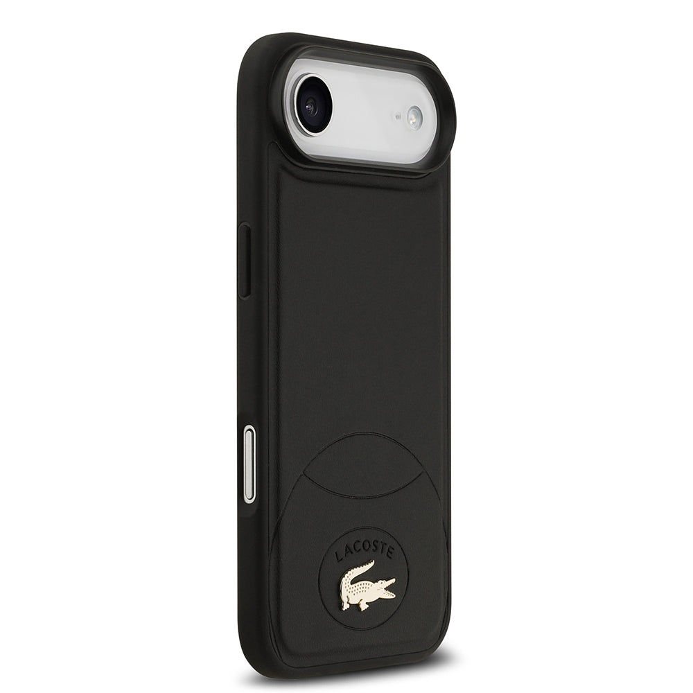 iPhone 17 Air Kılıf Lacoste Orijinal Lisanslı M-safe Şarj Özellikli PU Deri Tasarımlı Metal Logolu Kılıf
