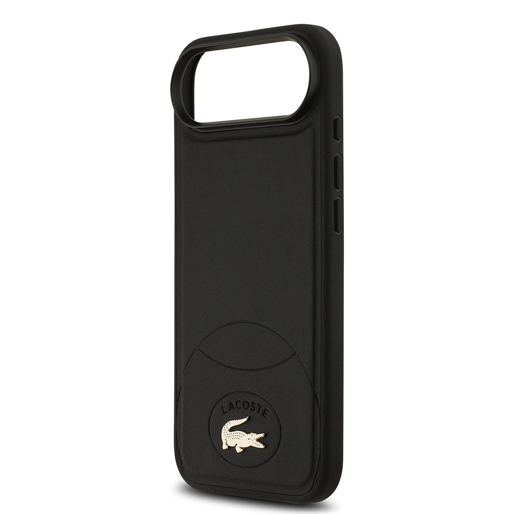 iPhone 17 Air Kılıf Lacoste Orijinal Lisanslı M-safe Şarj Özellikli PU Deri Tasarımlı Metal Logolu Kılıf